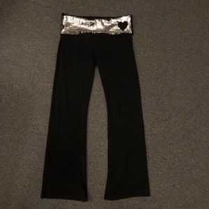 Victoria’s Secret sequined yoga pants medium